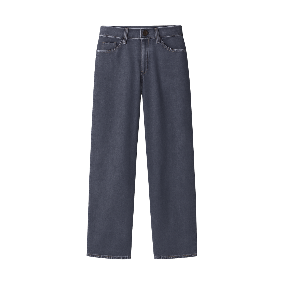 유니클로 U 와이드 핏 컬러 진 그레이