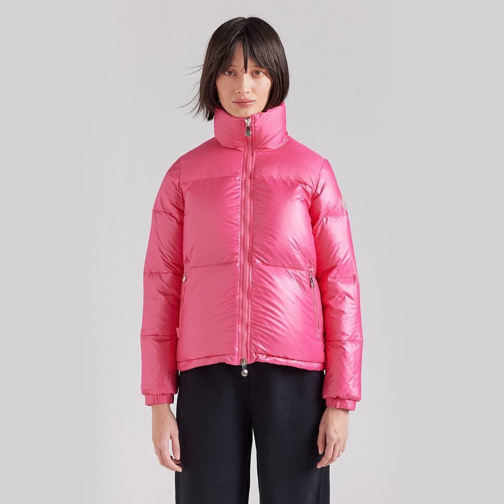 피레넥스 (24FW) 골딘 숏 앤 샤이니 다운 자켓 - 라즈베리 소르베(Pyrenex (24FW) GOLDIN Short and Shiny Down Jacket - Raspberry Sorbet) - 3