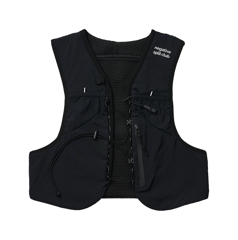 25FWGVT01BK negative split club Performance NSC Running Vest Black