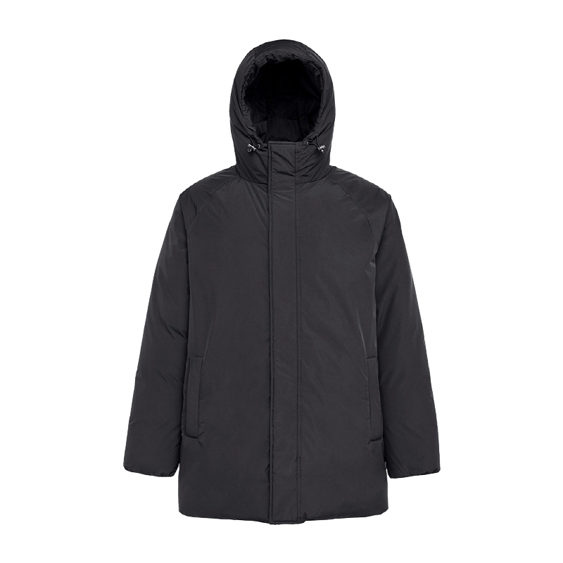 피레넥스 (24FW) 스파크 후디드 파카 인 내추럴 다운 - 블랙(Pyrenex (24FW) SPARK Hooded Parka in natural down - Black) - 1