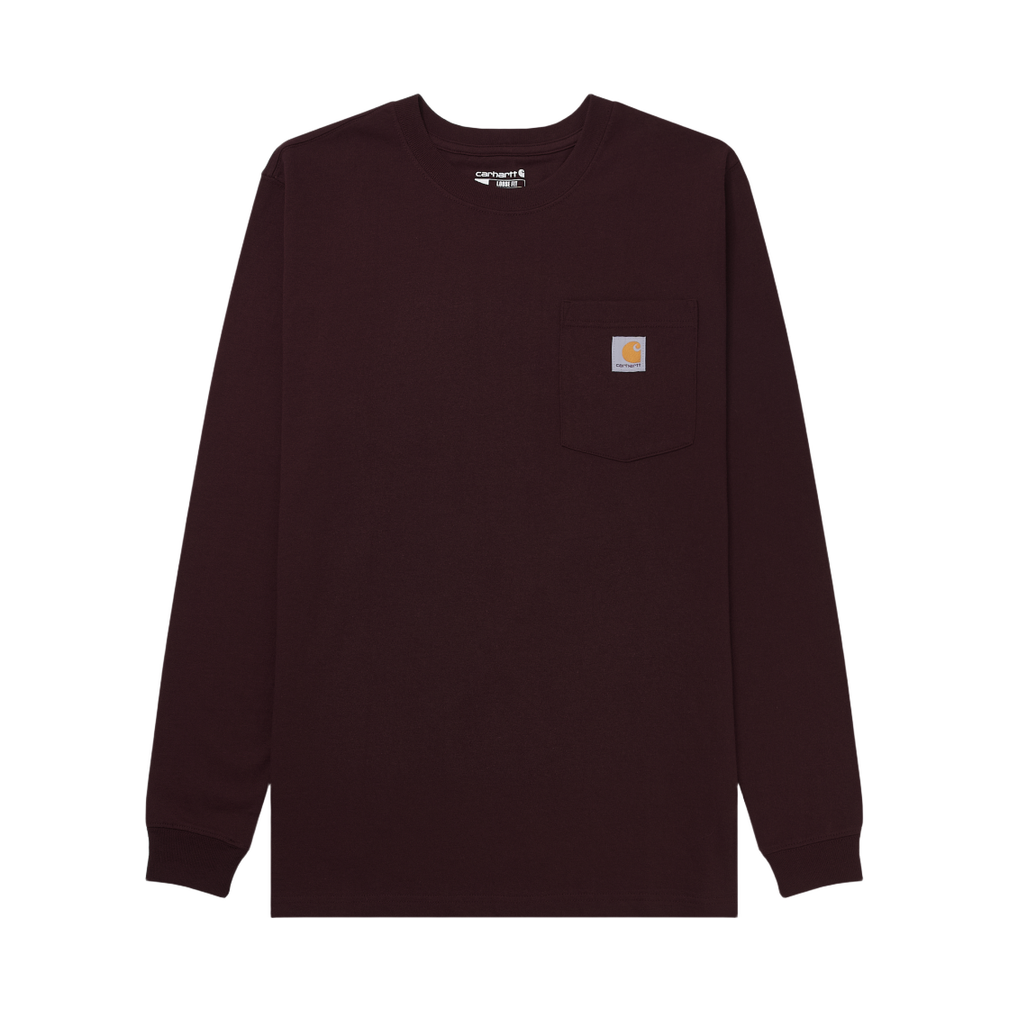 K126-PRT Carhartt Loose Fit Heavyweight Regular Long Sleeve Pocket T-Shirt Port