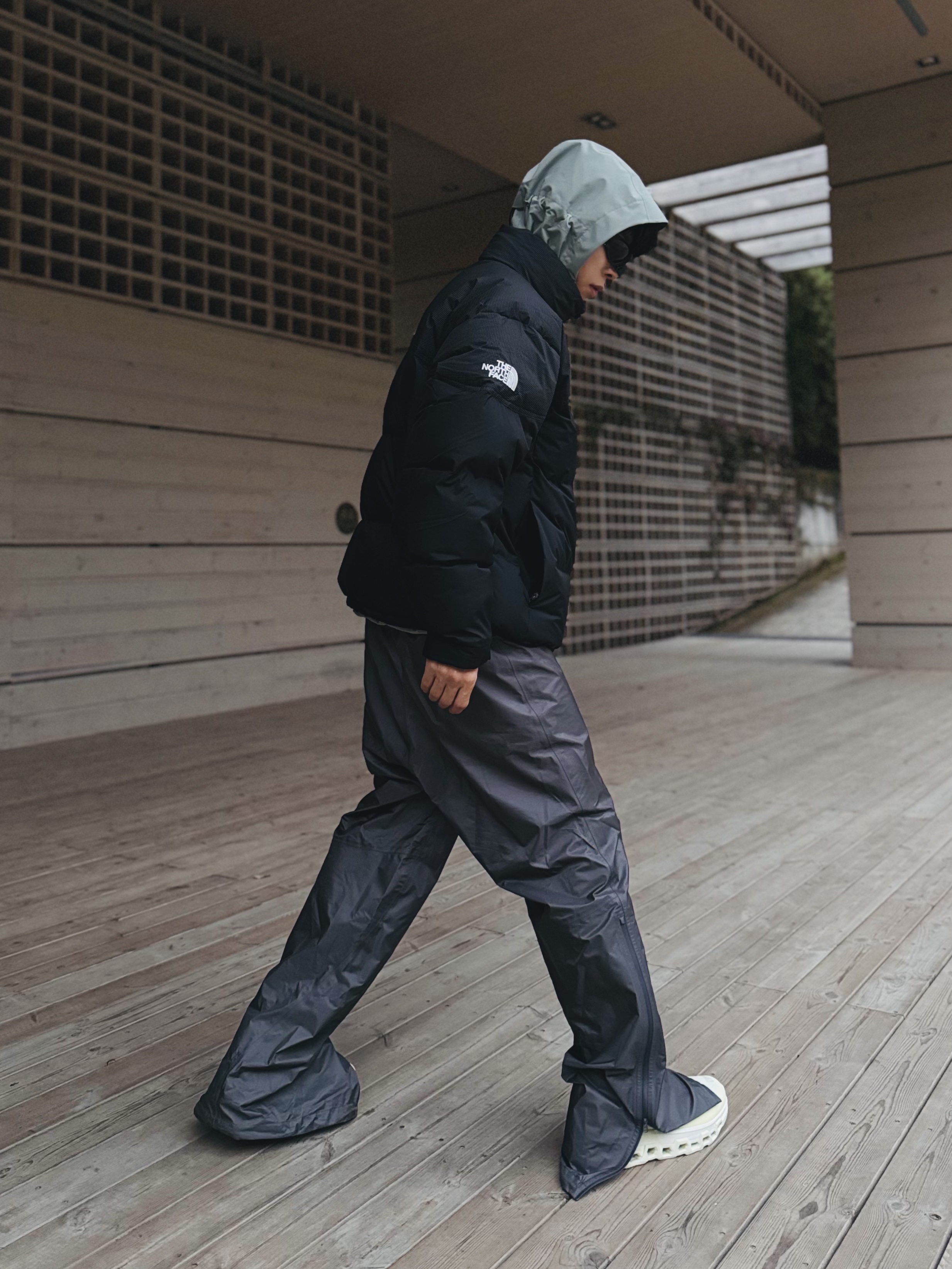 The North Face Remaster Down Jacket Black - 25FW, The North Face Remaster Down Jacket Brown 착용 스타일 - 4
