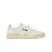 Autry Medalist Low Goatskin Sneakers White