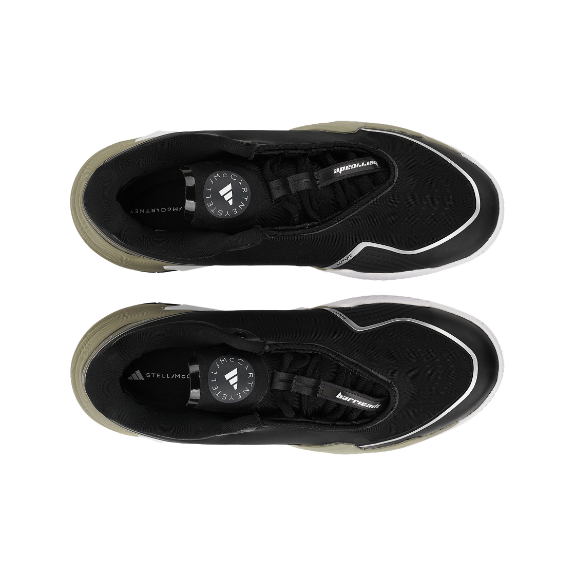 (W) 아디다스 x 스텔라 맥카트니 바리케이드 코어 블랙 실버 메탈릭((W) Adidas x Stella McCartney Barricade Core Black Silver Metallic) - 6