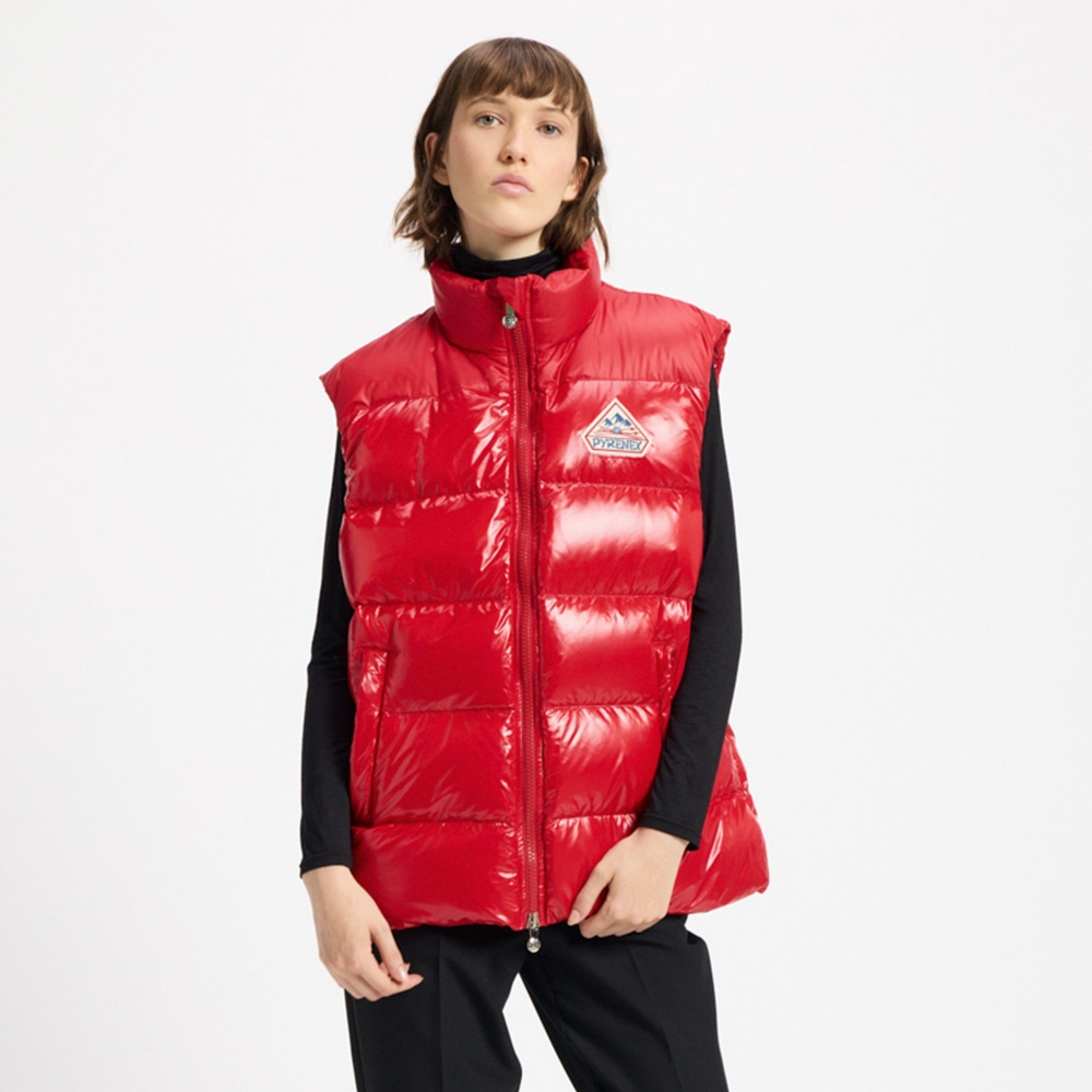 피레넥스 존 유니섹스 슬리브리스 다운 자켓 - 루지(Pyrenex JOHN Unisex Sleeveless Down Jacket - Rouge) - 5