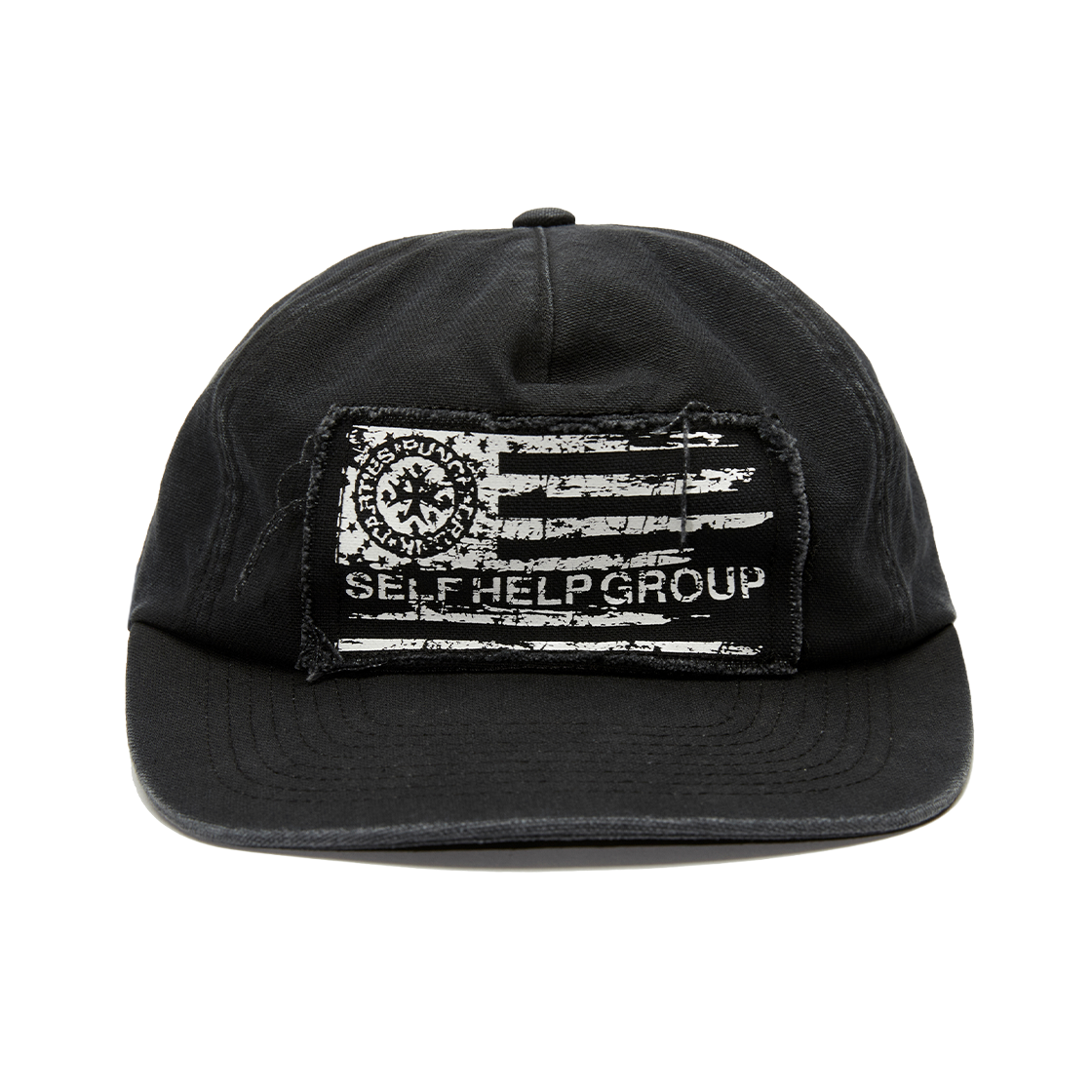 펀치 드렁크 파티즈 파티즈 플래그 워시드 캡 블랙(Punch Drunk Parties Parties Flag Washed Cap Black)