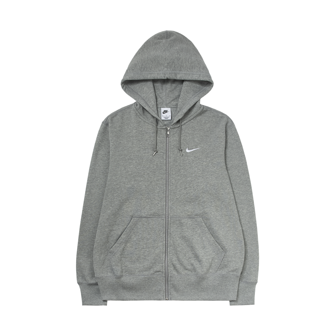 나이키 NSW 클래식 풀 집 후드 그레이 - 아시아(Nike NSW Classic Full Zip Hoodie Grey - Asia)