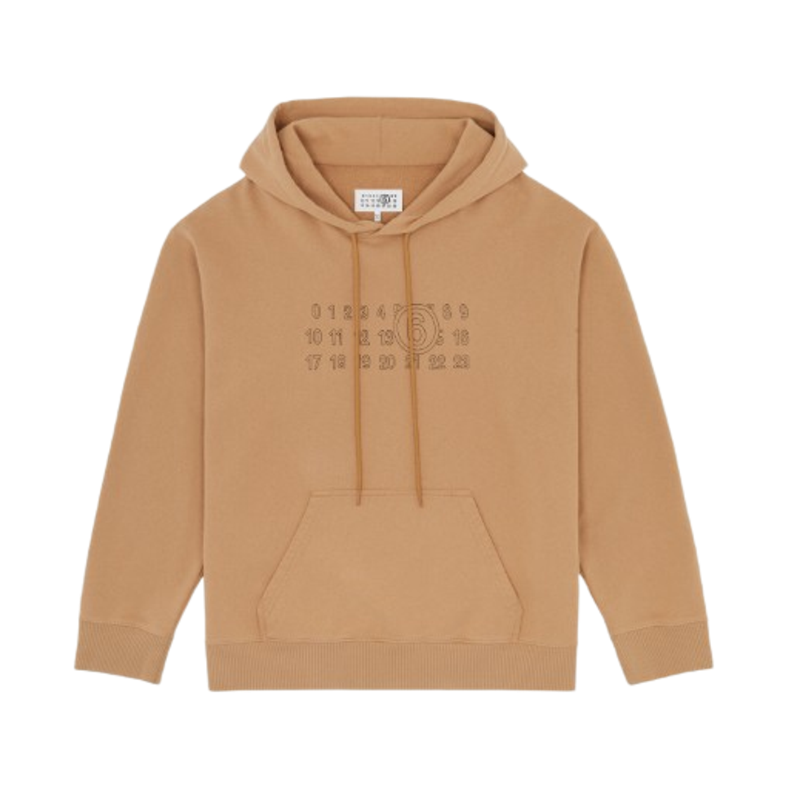SH0GU0035M25025156 MM6 Maison Margiela Numeric Sweatshirt Ocre