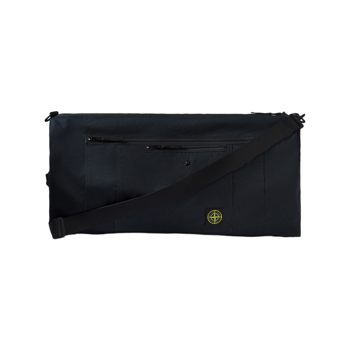 K2S1592000-18S0257-V0029 Stone Island 9200018 Aluminium Tela Duffle Bag with Zip Compartments and Adjustable Strap Black - 25FW