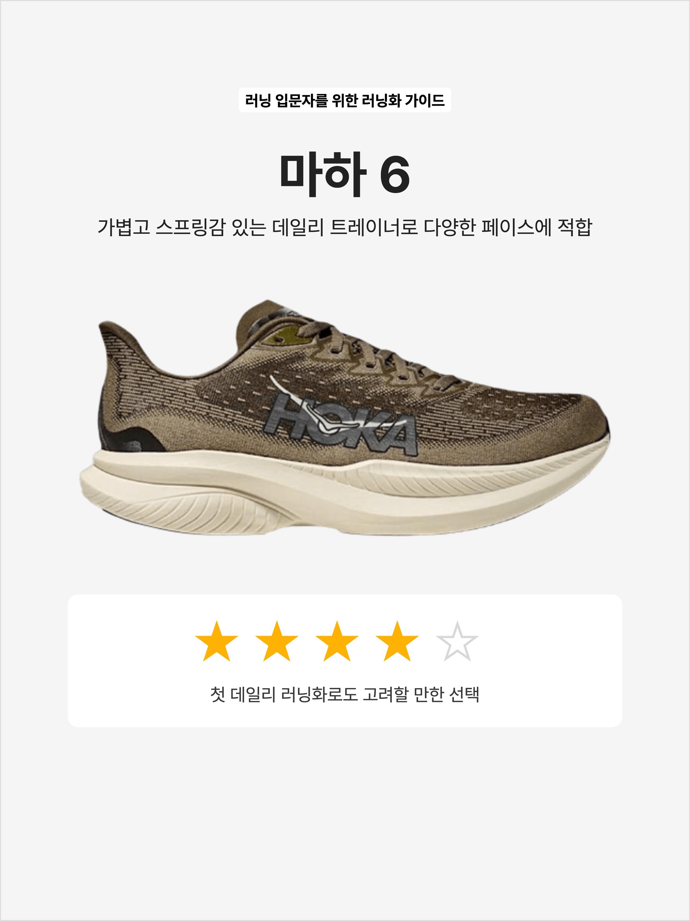 Hoka Mach 6 Antique Olive Truffle Salt - Wide, Hoka Mach 6 Black Outer Orbit - Wide 착용 스타일 - 1