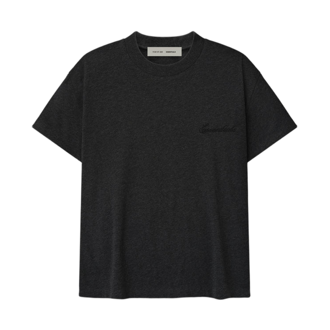 - (W) Essentials  Embroidered Classic Fit T-Shirt Vintage Black - 25FW