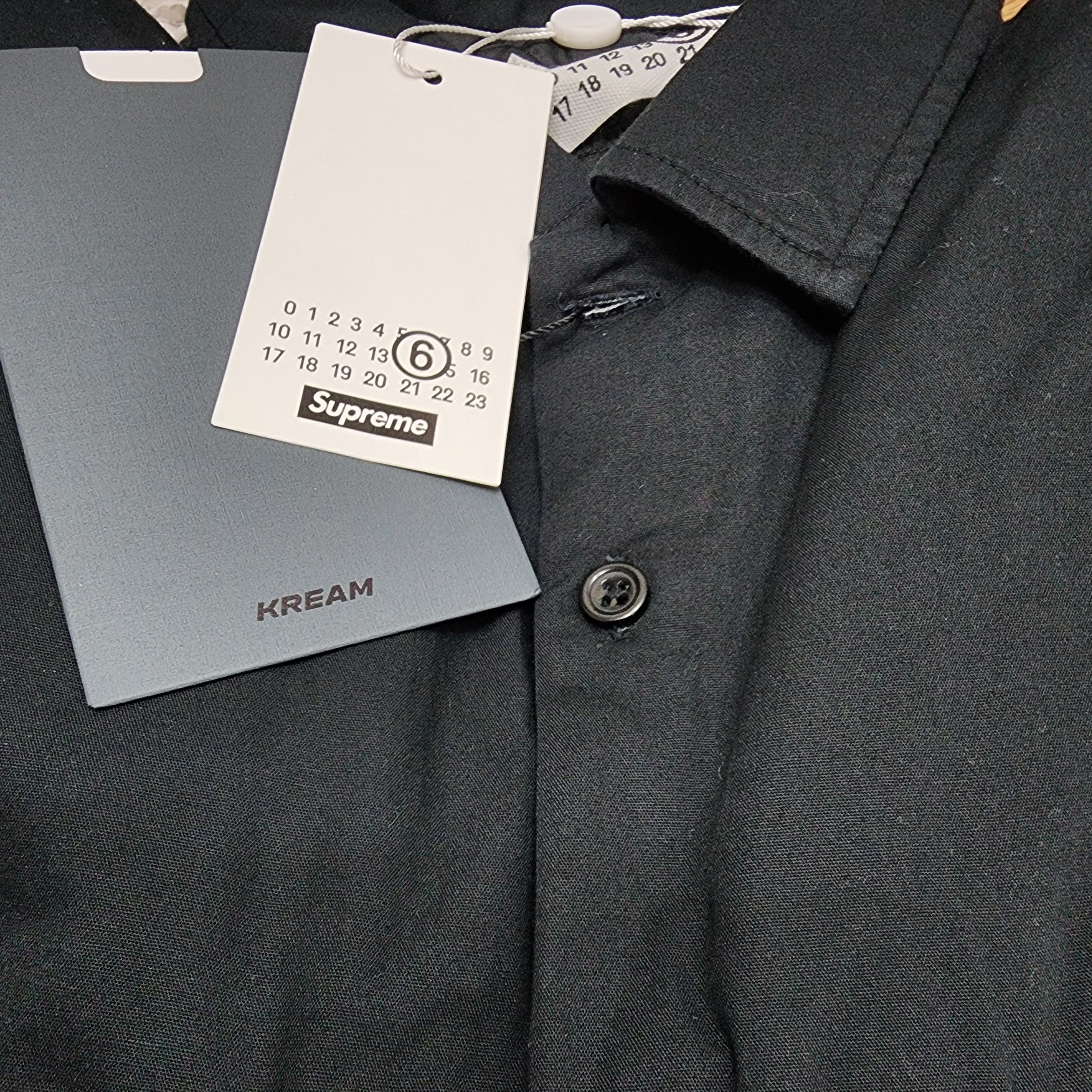 Supreme x MM6 Maison Margiela Padded Shirt Black - 24SS 착용 스타일