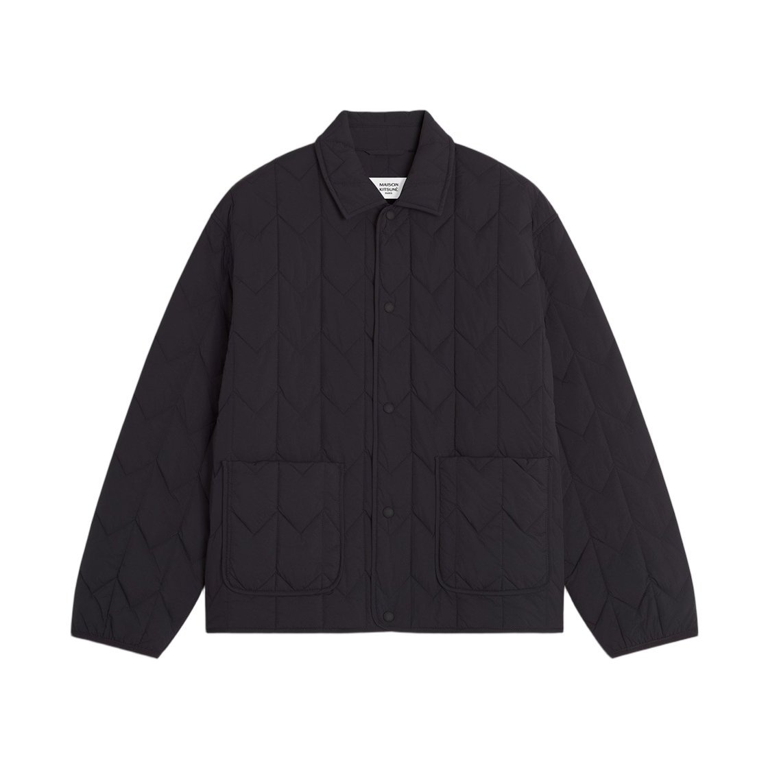 PM02104WW9067-P199 Maison Kitsune Quilted Blouson Black