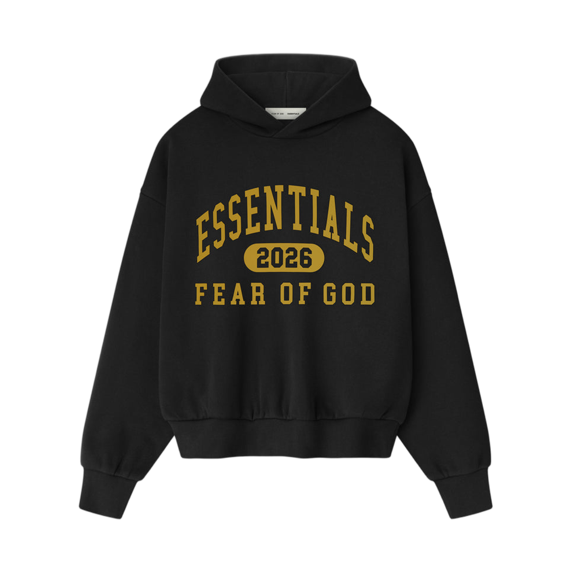 에센셜 클래식 플리스 후드 빈티지 블랙 - 25FW(Essentials Classic Fleece Hoodie Vintage Black - 25FW)