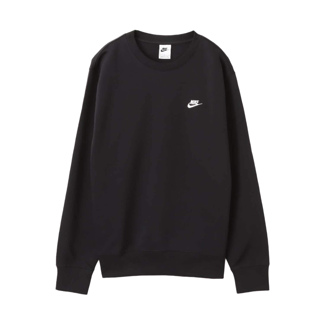 FN3887-010 Nike Club Fleece Crew Black White - Asia