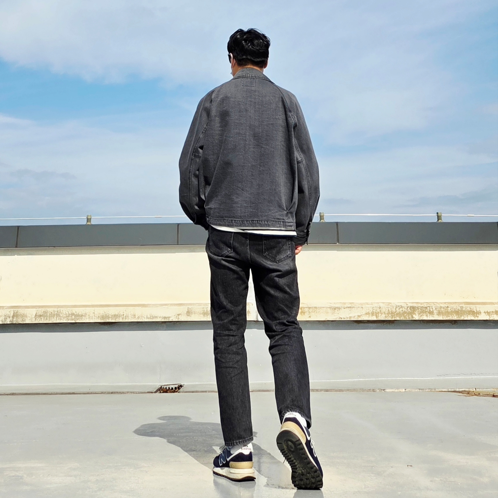 Ogarp Metal Keyring Silver, New Balance 574 Legacy Navy 착용 스타일 - 4