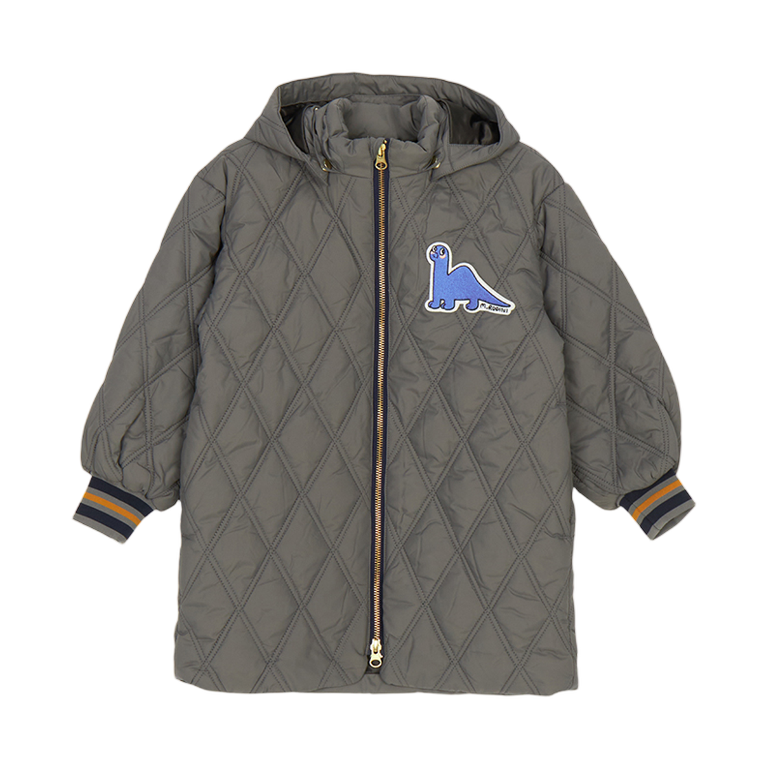 (키즈) 미니 로디니 패딩 그레이((Kids) Mini Rodini Padding Jumper Gray)
