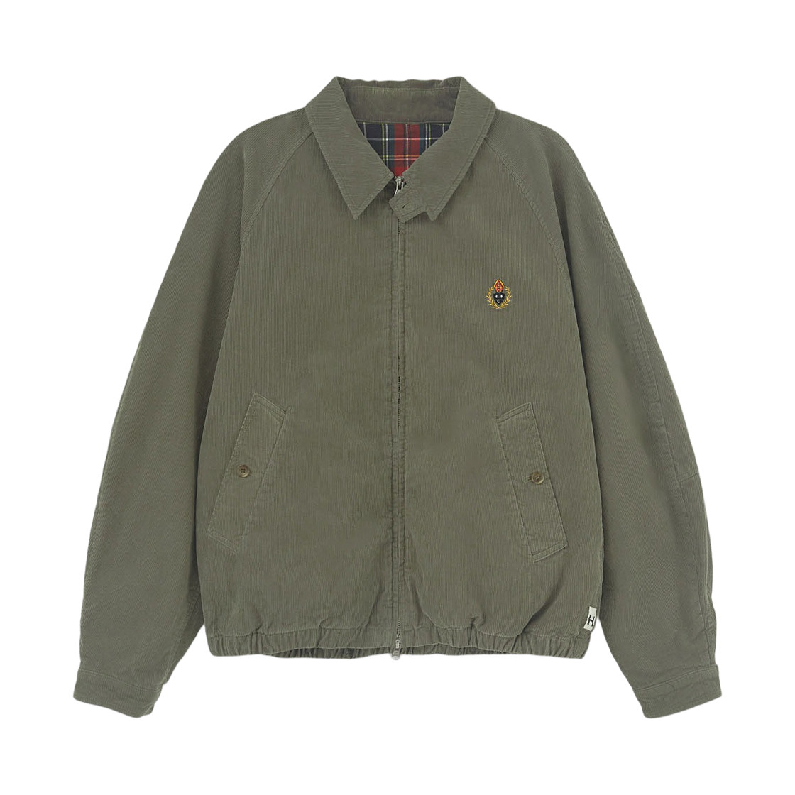 헤리티지 플로스 크레스트 코듀로이 블루종 자켓 카키