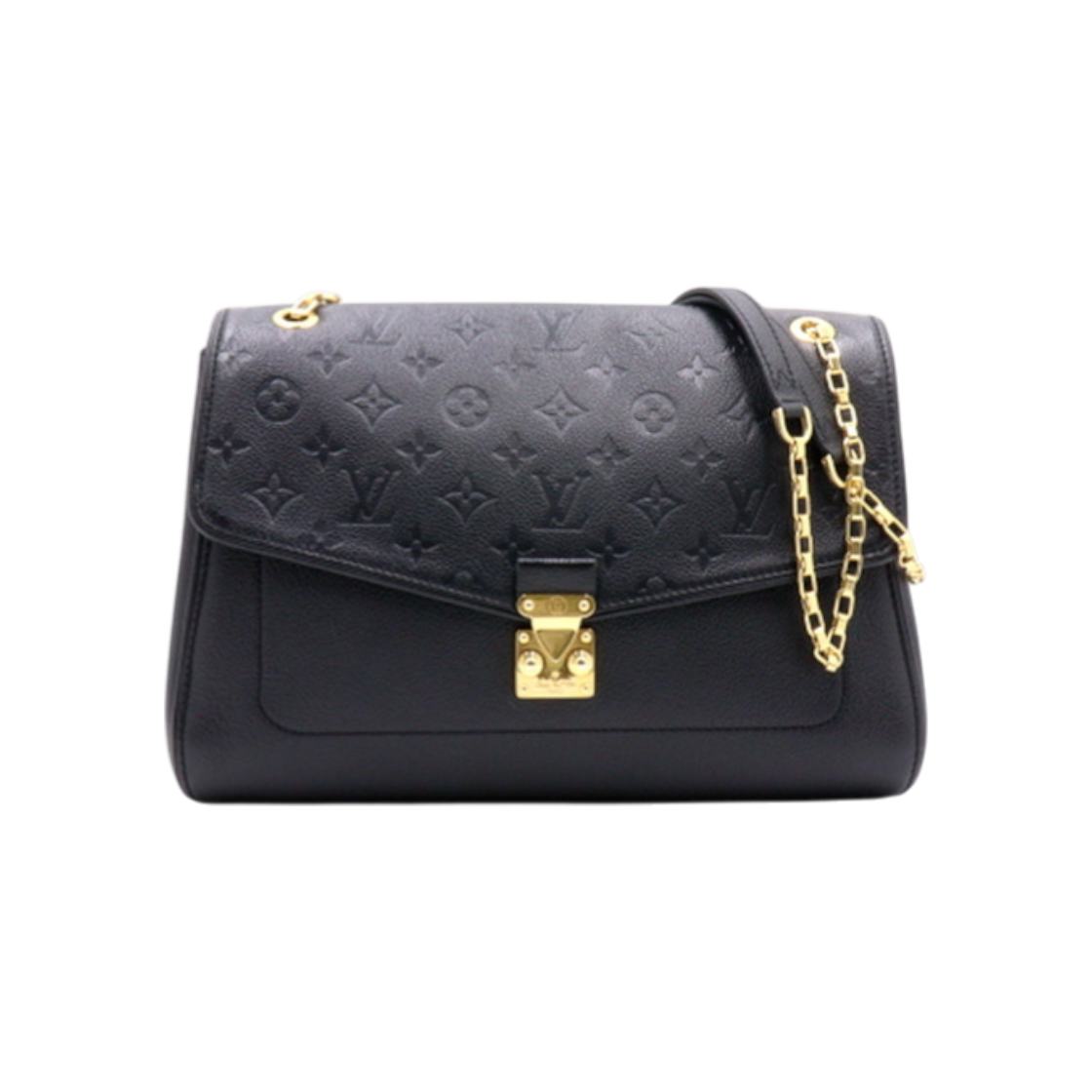ITE6EWDDD4E2 Louis Vuitton Monogram Empreinte Saint-Germain MM Gold Chain Shoulder Bag