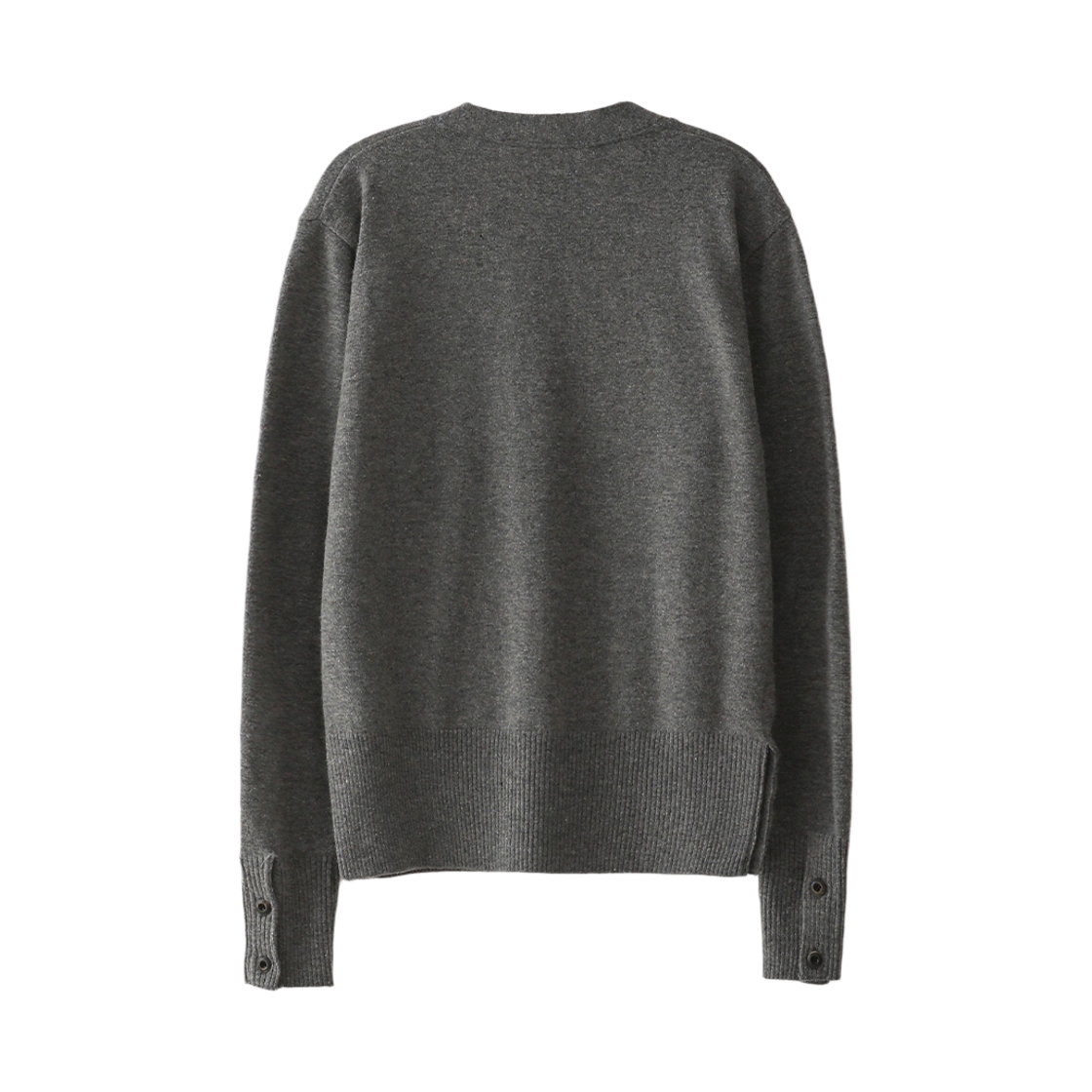 블루 선플라워 블룸 램스 울 가디건 멜란지 그레이(Blue Sunflower Bloom Wool Cardigan Melange Grey) - 3