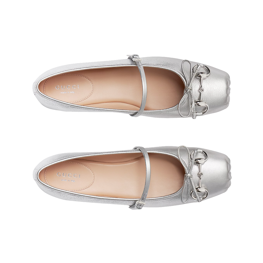 (W) 구찌 홀스빗 플랫 슈즈 실버((W) Gucci Horsebit Flat Shoes Silver) - 2