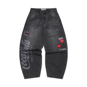 SPORT CHAMBER x Coca-Cola Balloon Denim Pants Blue