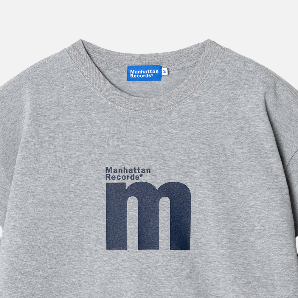 맨하탄 레코즈 엠알 엠 로고 티셔츠 - 그레이(Manhattan Records MR M Logo T-shirt - Grey) - 3