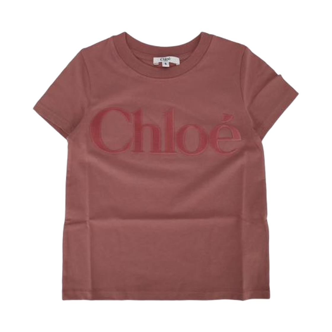 (키즈) 끌로에 로고 티셔츠 브라운((Kids) Chloe Logo T-Shirt Brown)