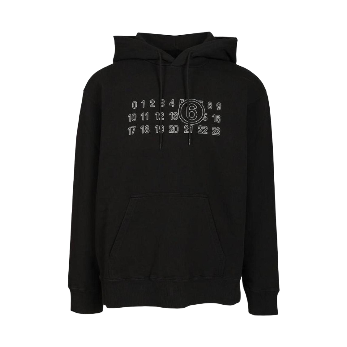 SH0GU0035M25025900 MM6 Maison Margiela Numeric Sweatshirt Black