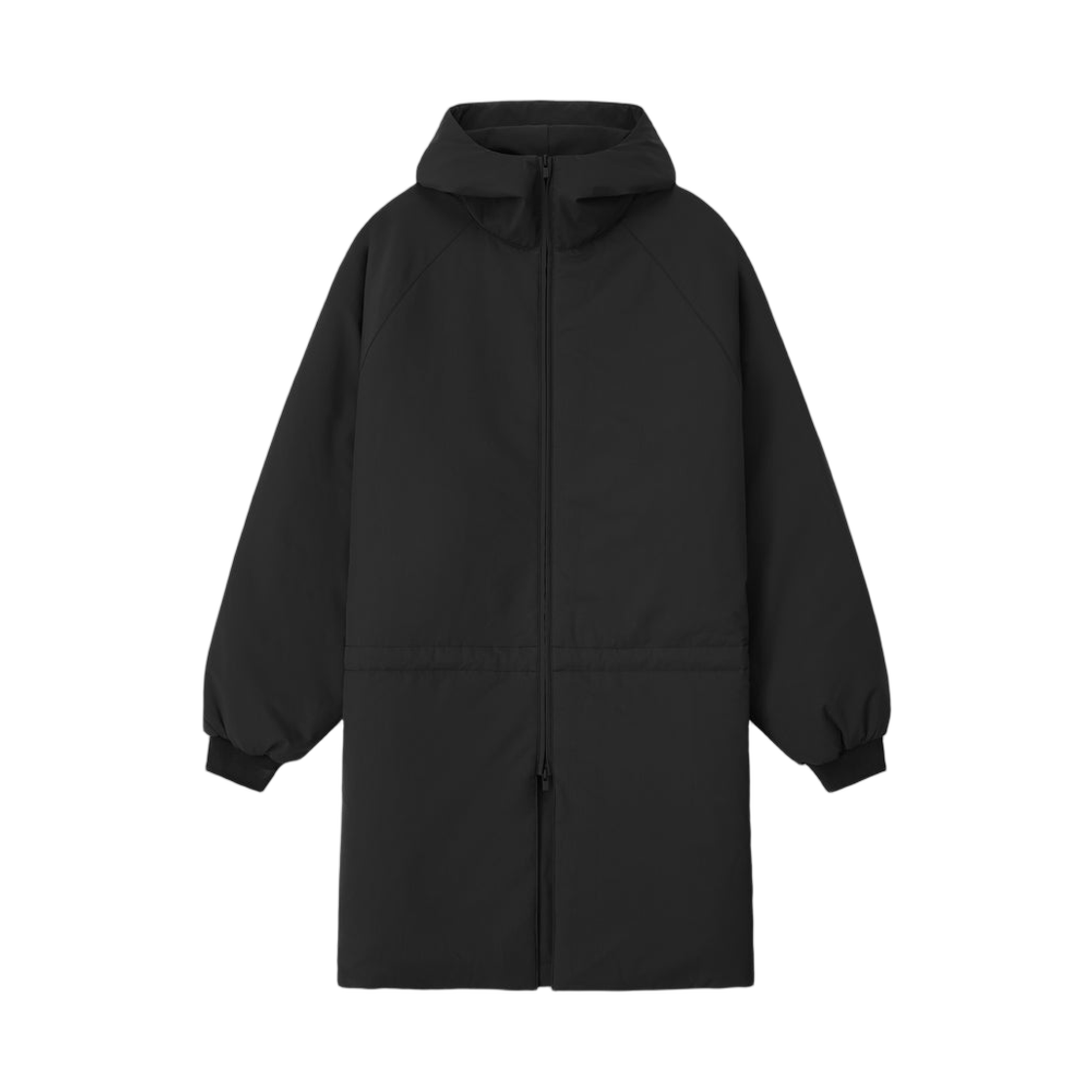- Essentials Nylon Hooded Parka Vintage Black - 25FW