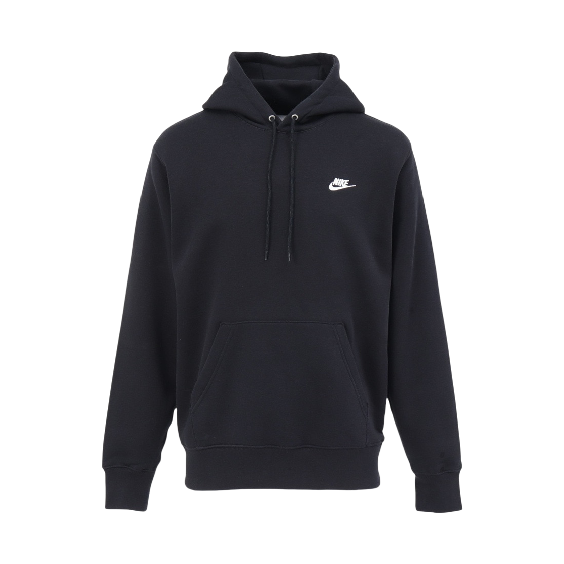 FN3860-010 Nike Club Pullover Fleece Hoodie Black White - Asia