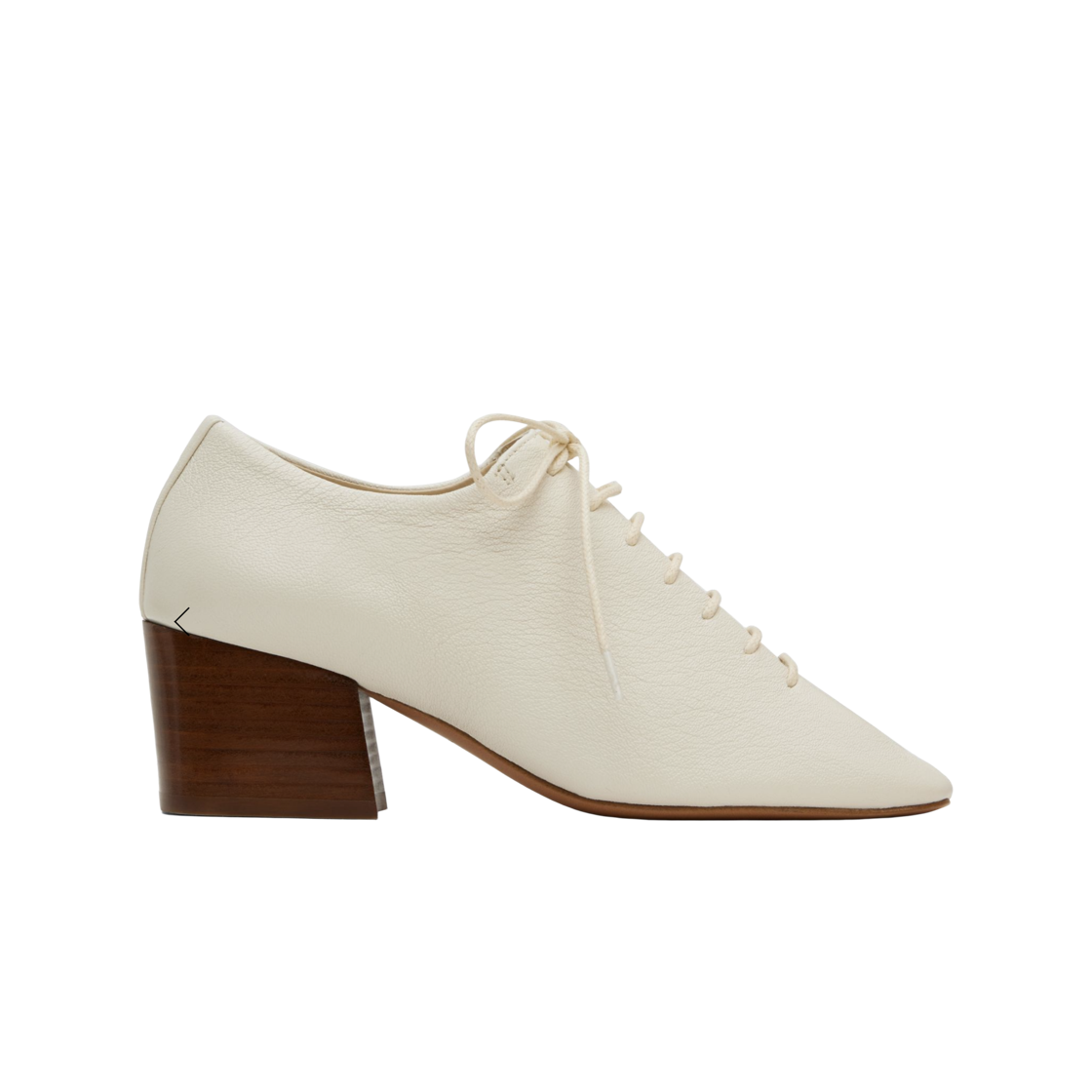 FO0057-LL0070-000 (W) Lemaire Souris Classic Derbies 55 Nappa Lambskin White -24FW