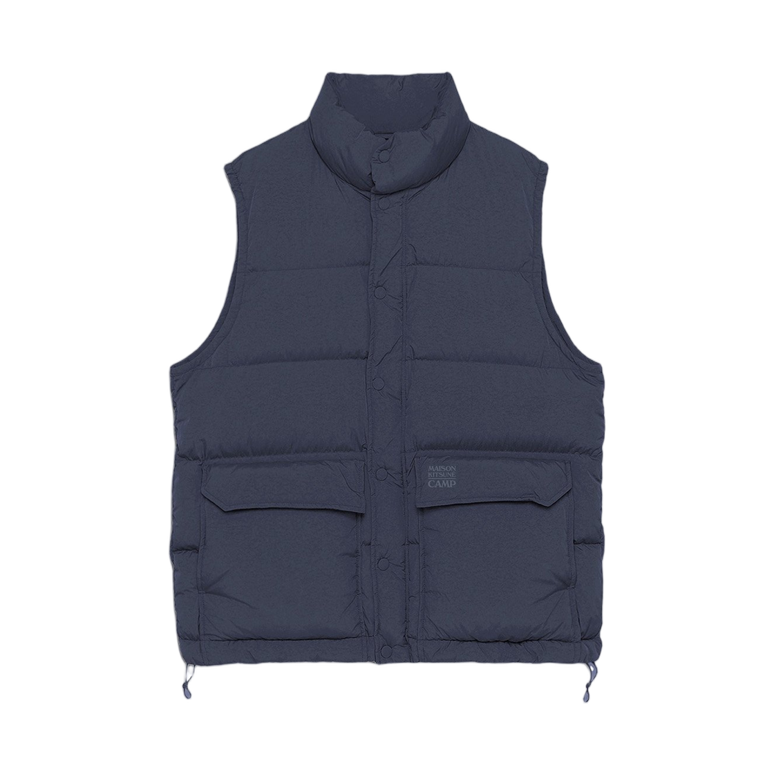 메종 키츠네 슬리브리스 퍼퍼 다크 네이비(Maison Kitsune Sleeveless Puffer Dark Navy)