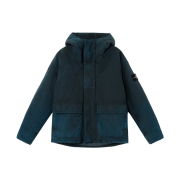 Stone Island 4100093 Naslan-TC Corrosion Treatment Hooded Jacket with Anti-Drop and Abrasion Resistance Black - 25FW