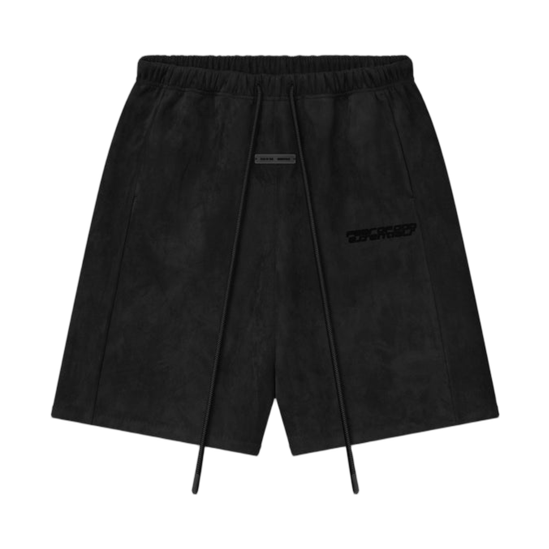 - Essentials Suede Fleece Relaxed Short Vintage Black - 25FW