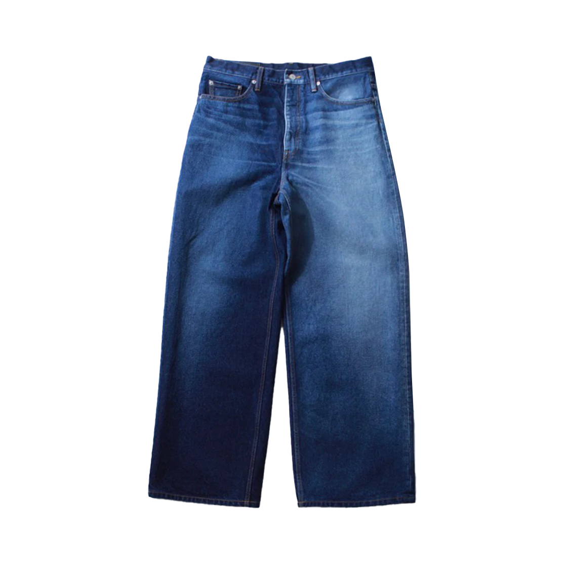 소이 하프 앤 하프 레귤러 진 인디고 - 25FW(Soe Half & Half Regular Jeans Indigo - 25FW)