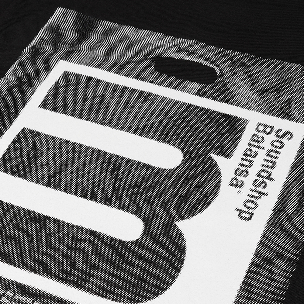 맨하탄 레코즈 x 발란사 바이닐 백 티셔츠 - 블랙(Manhattan Records x Balansa Vinyl Bag T-shirt - Black) - 4