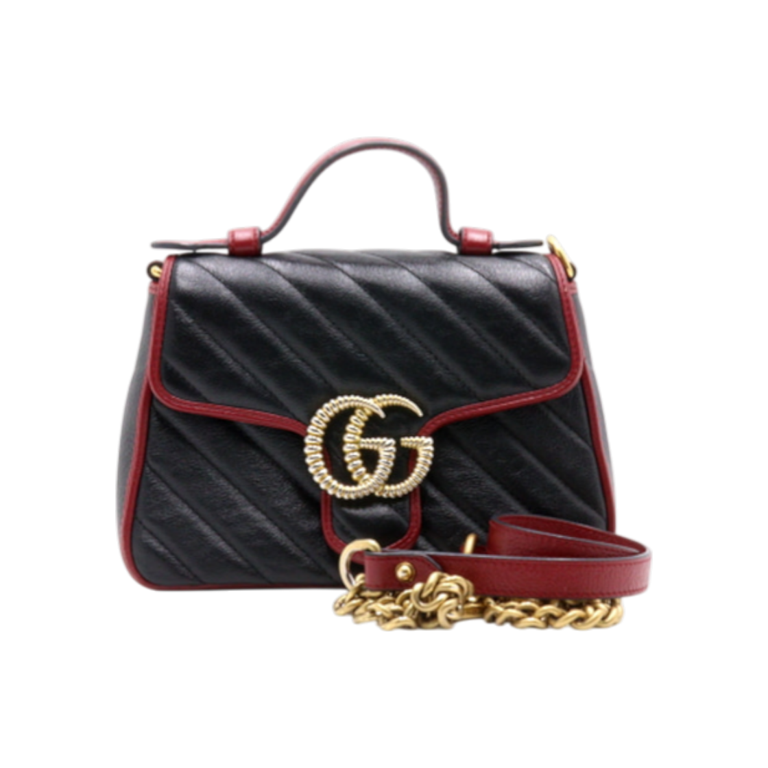 IT3TDF7FB7NU Gucci GG Marmont Mini Top Handle Tote Bag & Shoulder Bag Crossbody