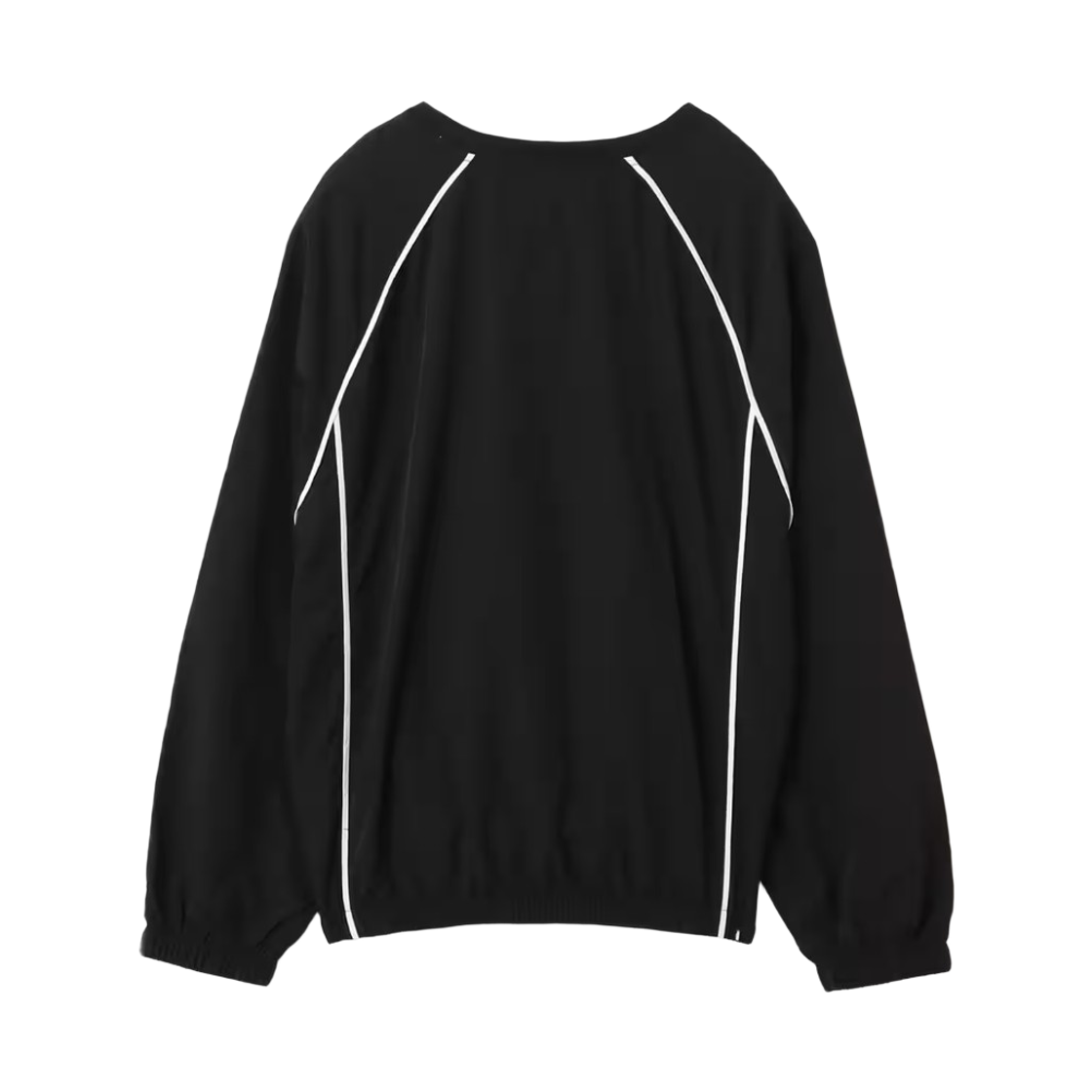 (W) 나이키 NSW 윈드러너 풀오버 탑 블랙 세일 - 아시아((W) Nike NSW Windrunner Pullover Top Black Sail - Asia) - 2