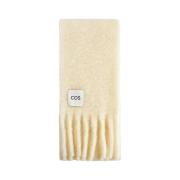 (W) COS Fringe Brushed Mohair Muffler Butter Milk