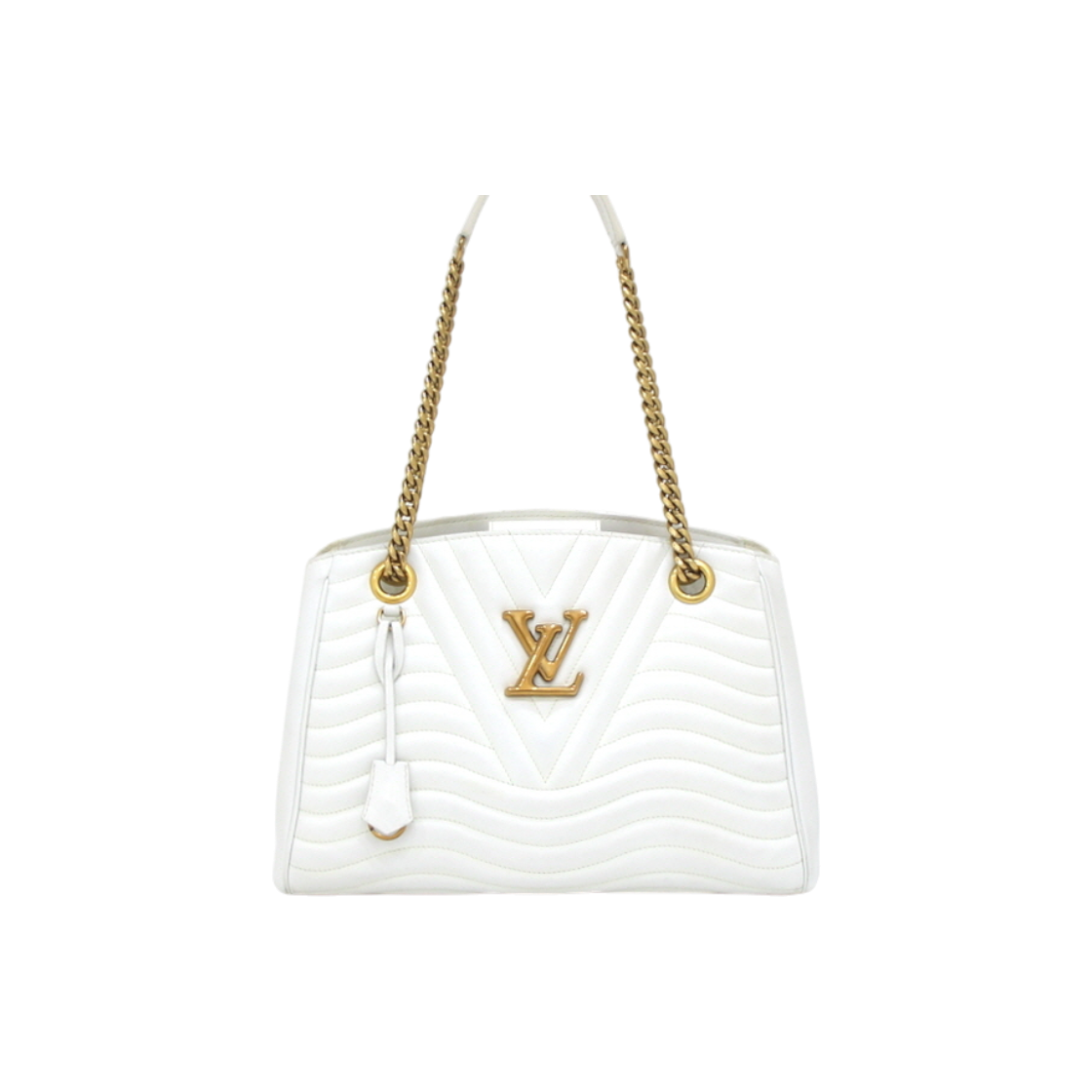 ITFBDVLSFH86 Louis Vuitton M51978 New Wave Gold Chain Tote & Shoulder Bag