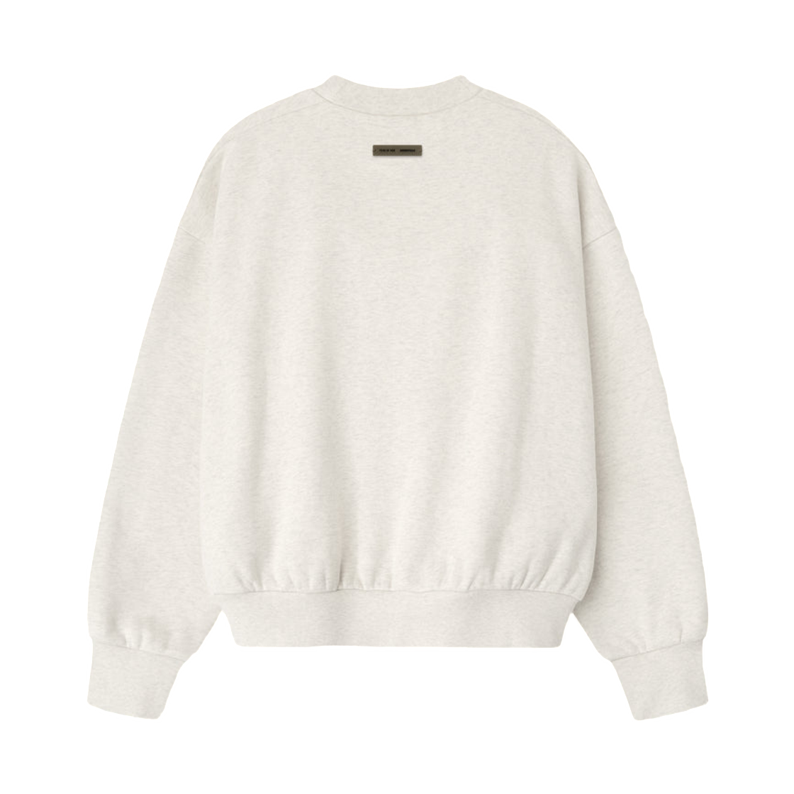 에센셜 엠보스드 클래식 크루넥 스웨트셔츠 오트밀 헤더 - 25FW(Essentials Embossed Classic Crewneck Sweatshirt Oatmeal Heather - 25FW) - 2