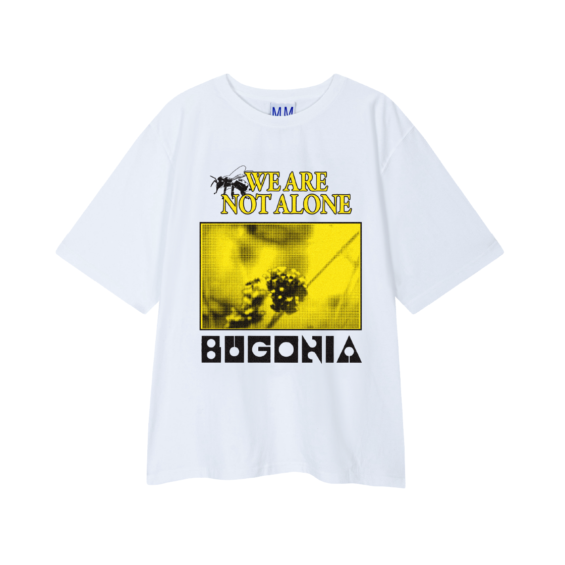 모스키토 머더러스 x 부고니아 위 아 낫 얼론 티셔츠 화이트(Mosquito Murderers x BUGONIA WE ARE NOT ALONE T-Shirt White)