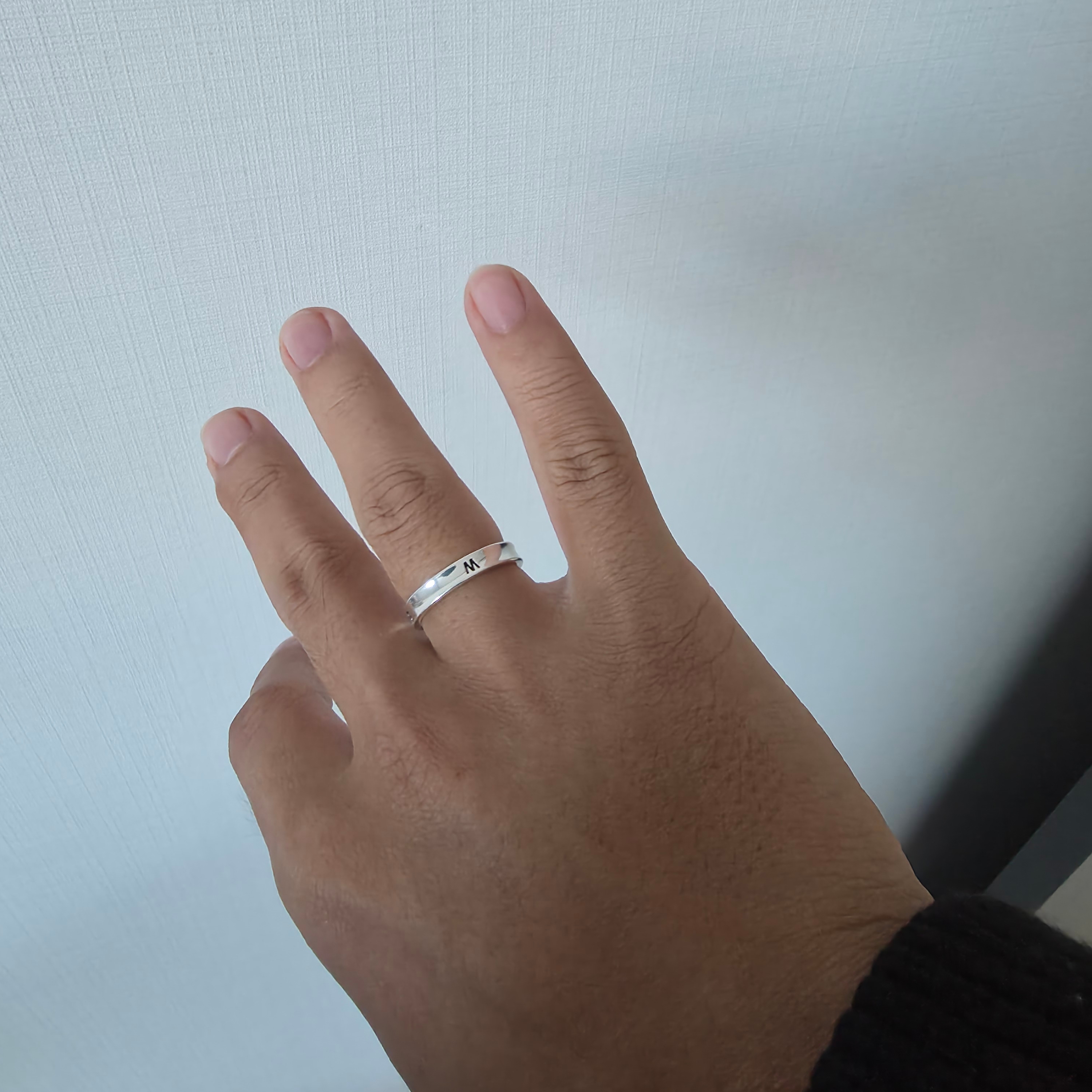 Nonenon 4 Point Ring 3mm 착용 스타일