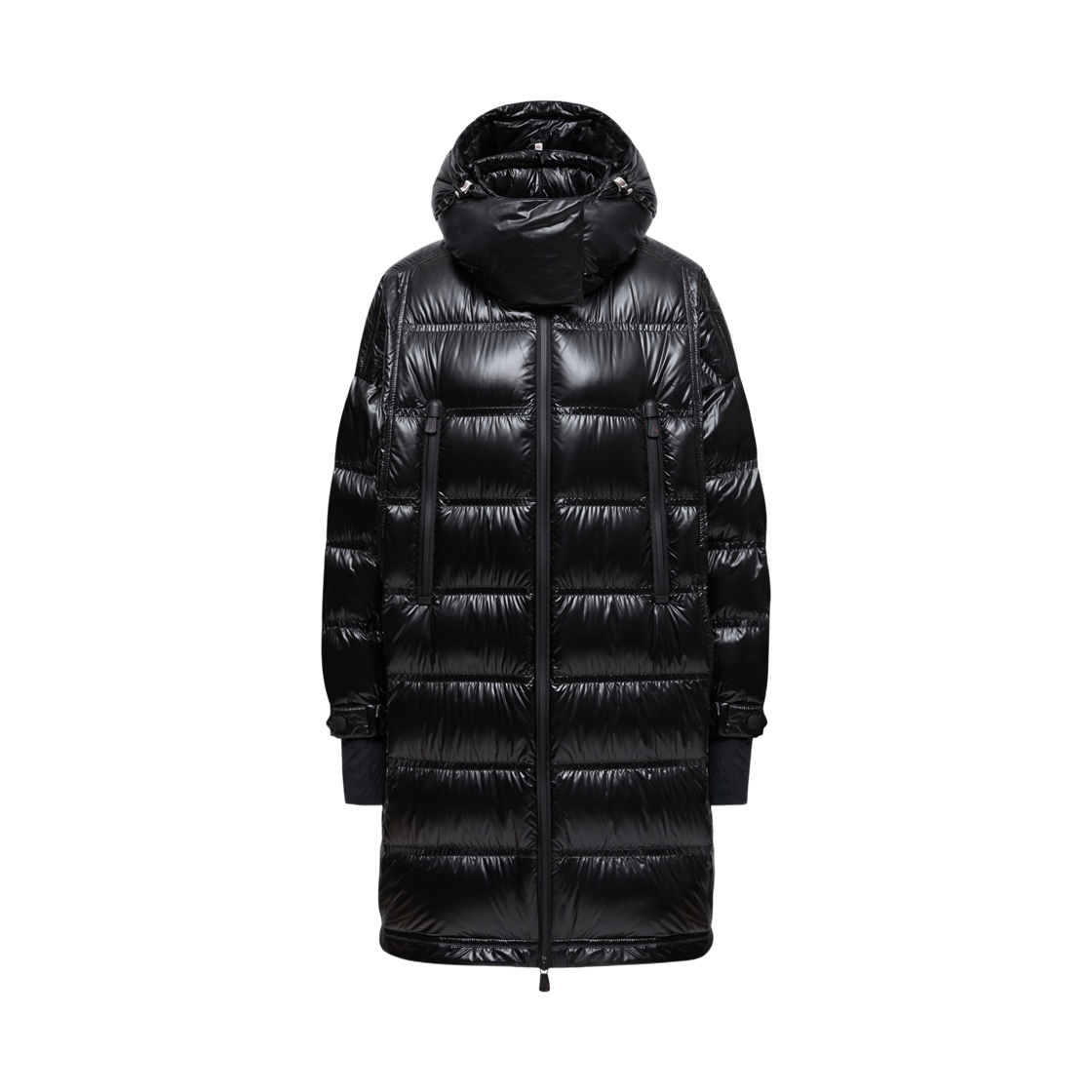 (W) 몽클레르 로셀레르 후드 롱 다운 자켓 블랙 - 25FW((W) Moncler Rochelairs Hooded Long Down Jacket Black - 25FW) - 1