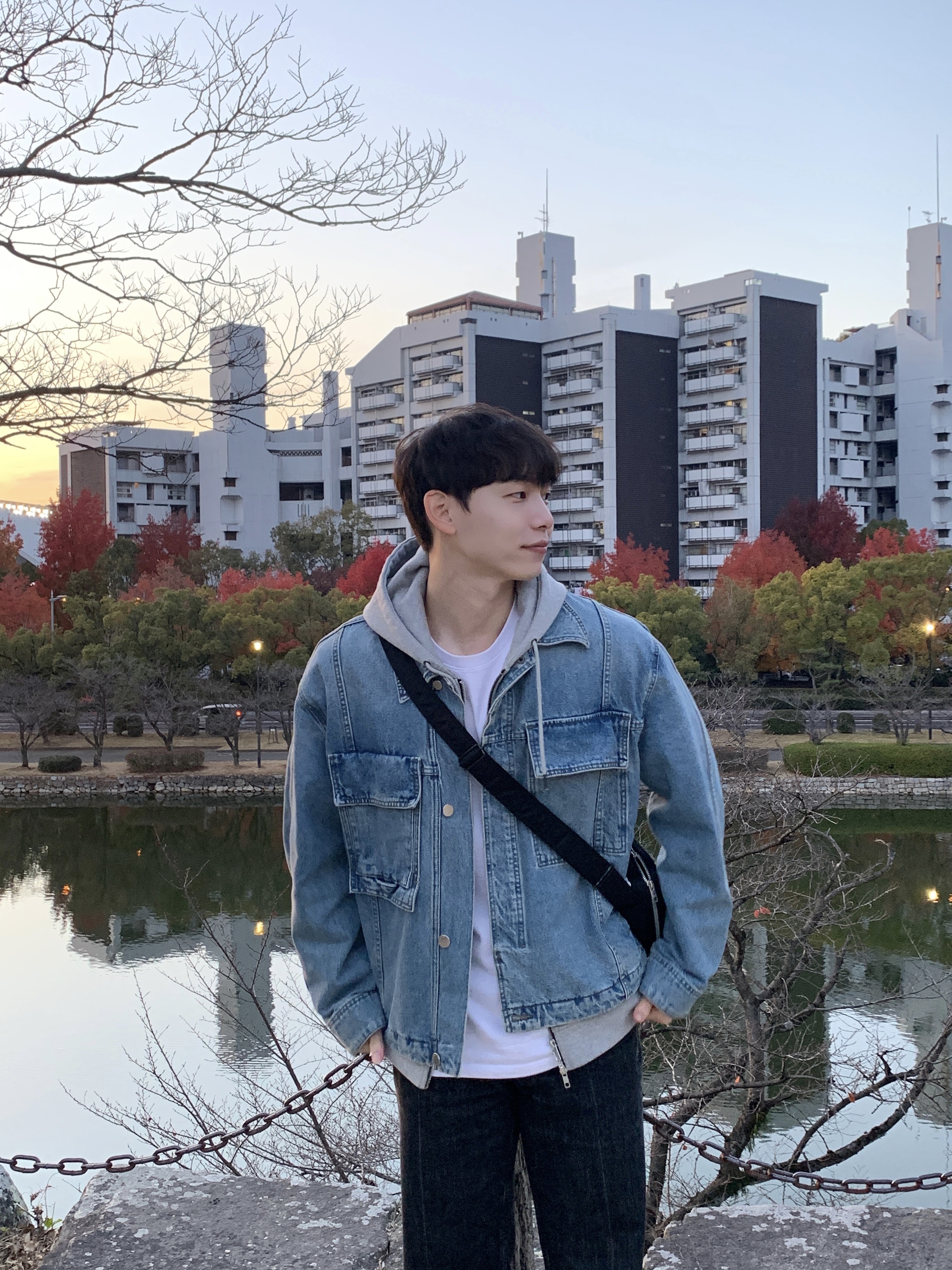 Solid Homme Denim Washing Jumper Grey - 23SS, Porter Tanker Shoulder Bag S Black 착용 스타일 - 1