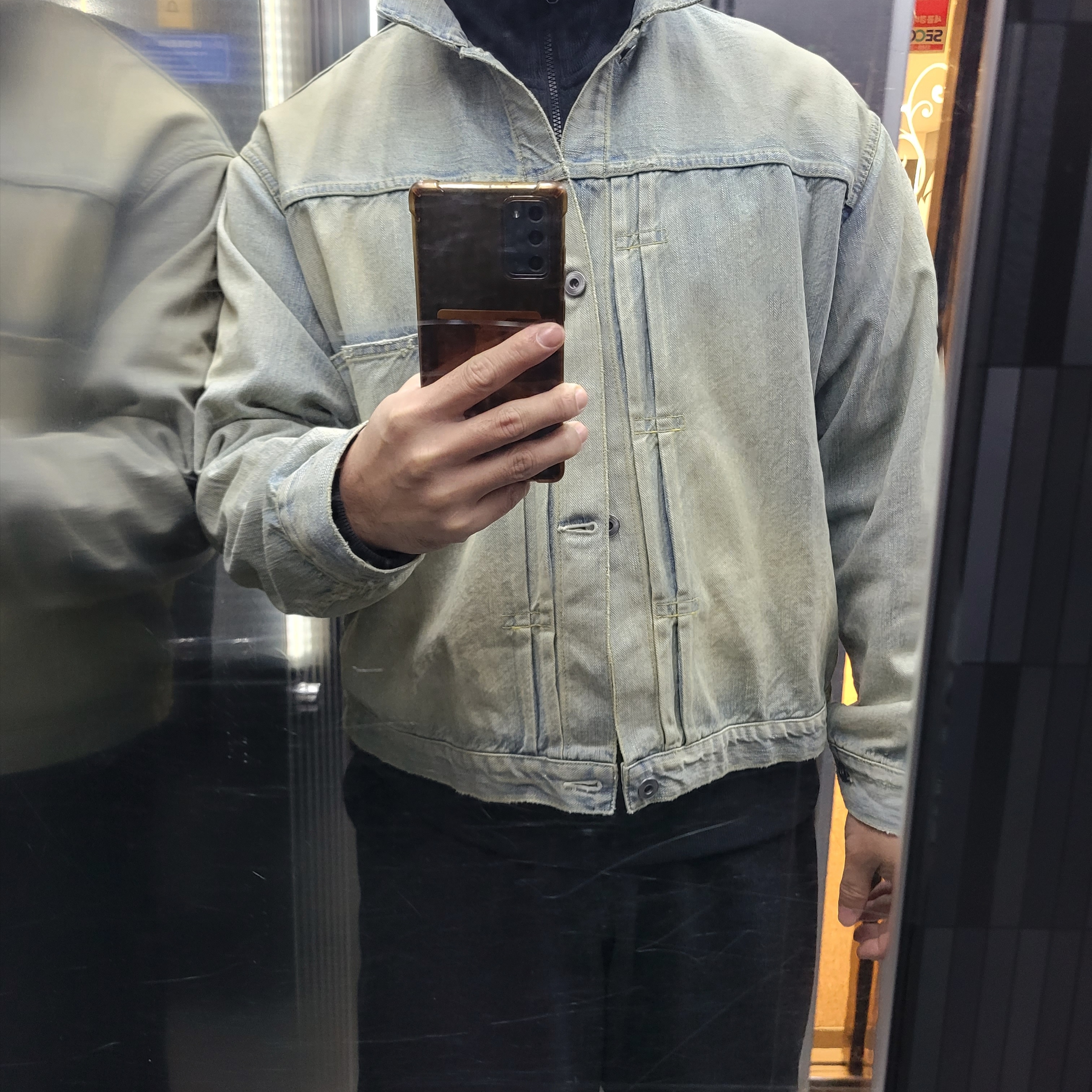 A.Presse 1st Type Denim Jacket Bleach - 25SS 착용 스타일 - 1