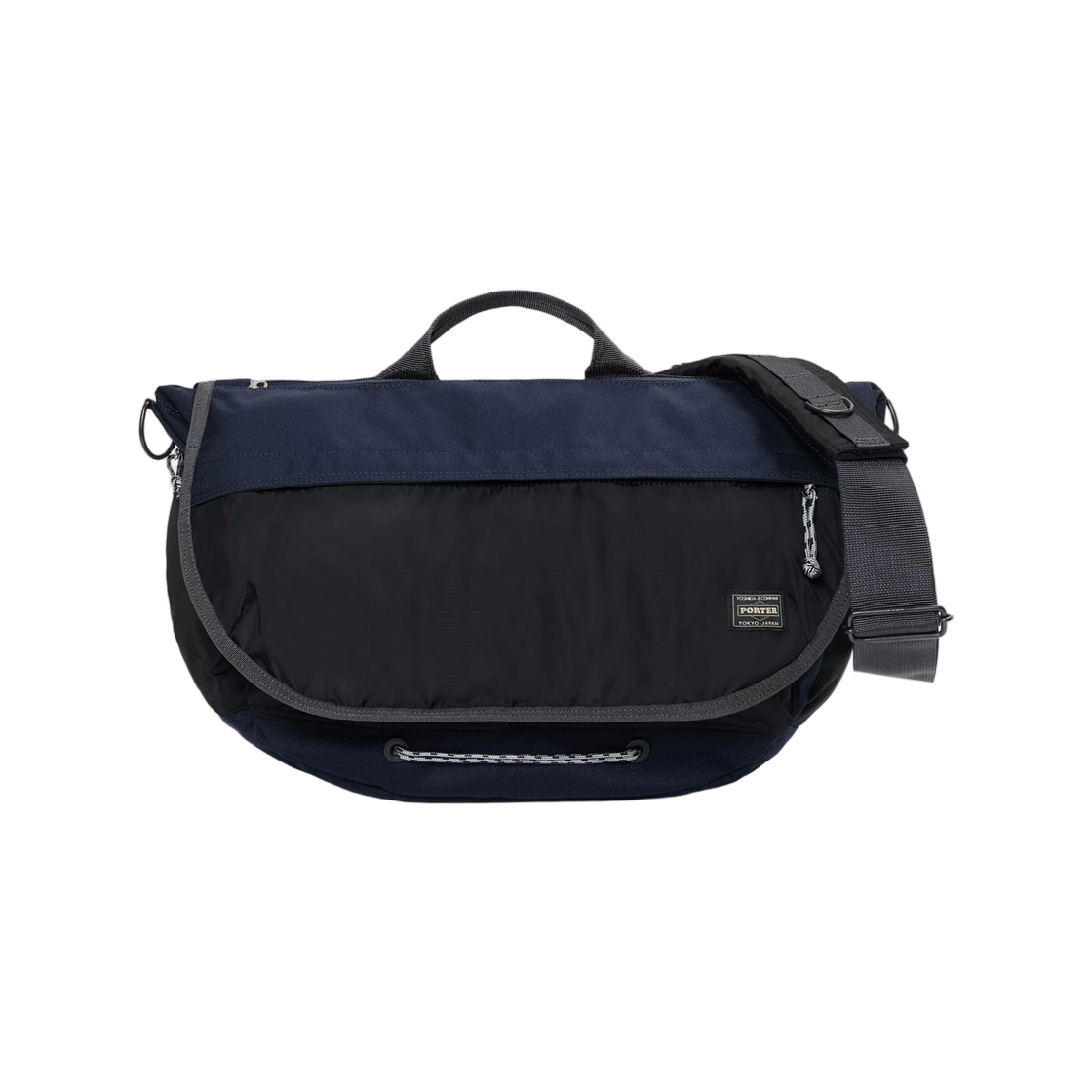 포터 샵 오리지널 메신저 백 L 네이비 블랙(Porter Shop Original Messenger Bag L Navy Black) - 1