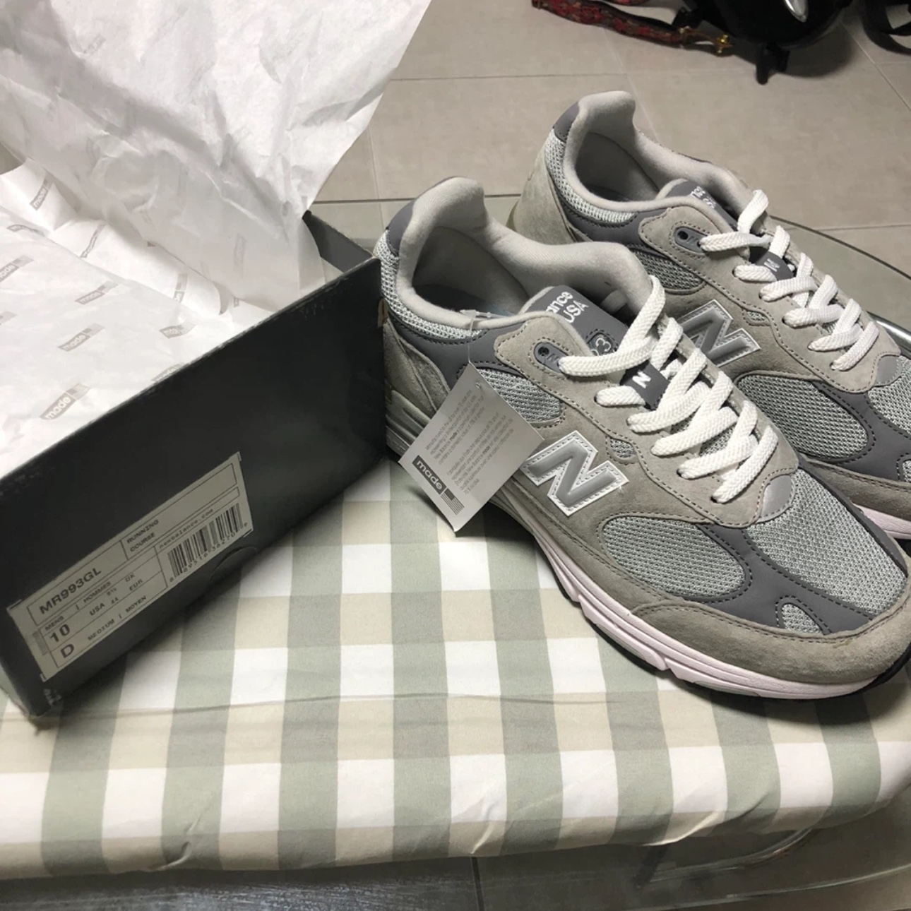 New Balance 993 Made in USA Grey - D Standard 착용 스타일