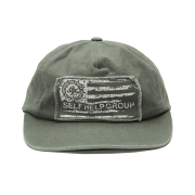 Punch Drunk Parties Parties Flag Washed Cap Washed Sage